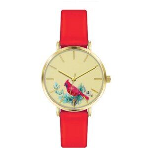 36mm Montres Carlo Fashion Women's Luxury Faux Leather Band Analog Dress Watch